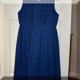H51. Adam Lippes blue sleeveless sheath dress. - $150